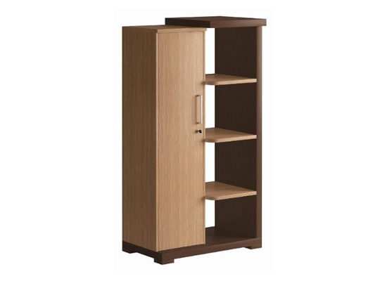 Armário Executivo Tamburato 51mm 1 Porta e Prateleira 166 A X 087 L X 495 P
